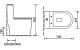 Унитаз-моноблок SantiLine SL-5019MB безободковый чёрный матовый