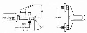 Набор смесителей Jacob Delafon  Lucien E20850RU-CP