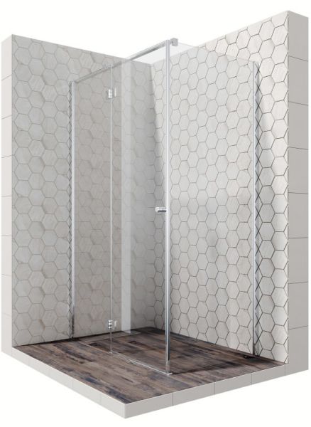 Душевой уголок Ambassador Diamond 12011104L 120x80см левый хром/прозрачное