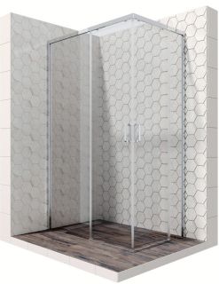 Душевой уголок Ambassador Queen 11011106L 120x80см левый хром/прозрачное