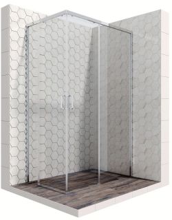 Душевой уголок Ambassador Queen 11011106R 120x80см правый хром/прозрачное