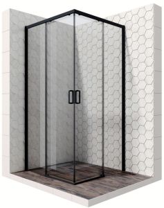 Душевой уголок Ambassador Queen 11011204Black 100x100см чёрный/прозрачное