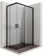 Душевой уголок Ambassador Queen 11011205RBlack 120x80см правый чёрный/прозрачное