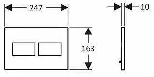 Клавиша смыва Creavit Ore GP3007.00 механическая бронза