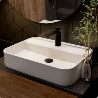 Смеситель для раковины AQUAme Como AQM6510MB чёрный матовый