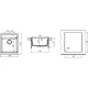 Кухонная мойка Florentina Липси  20.280.B0460.206 нуар