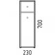 Комод Corozo Энри 20 Z2 белый SD-00000608