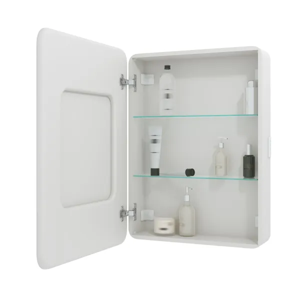 Зеркало-шкаф Reflexion Circle 55L RF2107SR с подсветкой 55х80