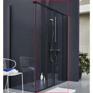 Душевая дверь Jacob Delafon Contra Black E22C120-BL 120см