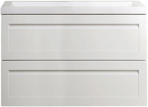 Подвесная тумба под раковину Art&Max Platino 90см белый матовый AM-Platino-900-2C-SO-BM