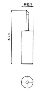 Ёршик для унитаза Paini Morgana 73CR061 хром