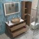 Тумба со столешницей и накладной раковиной Belbagno Kraft KRAFT100RT-KEPBO-1302H316-SET 100 см дуб табак