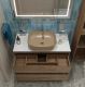 Тумба со столешницей и накладной раковиной Belbagno Kraft KRAFT100RT-KEPBO-1302H316-SET 100 см дуб табак
