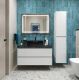 Тумба со столешницей и накладной раковиной Belbagno Kraft KRAFT100BO-KEPMNO-1302H301-SET 100 см белый матовый