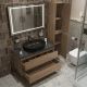 Тумба со столешницей и накладной раковиной Belbagno Kraft KRAFT100RNN-KEPMNO-1084-H301-SET 100 см светлое дерево