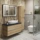 Тумба со столешницей и накладной раковиной Belbagno Kraft KRAFT100RNN-KEPMNO-1346-SET 100 см светлое дерево