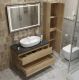Тумба со столешницей и накладной раковиной Belbagno Kraft KRAFT100RNN-KEPMNO-1346-SET 100 см светлое дерево