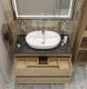 Тумба со столешницей и накладной раковиной Belbagno Kraft KRAFT100RNN-KEPMNO-1346-SET 100 см светлое дерево