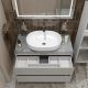 Тумба со столешницей и накладной раковиной Belbagno Kraft KRAFT100BO-KEPMGL-1084-SET 100 см белый матовый