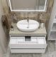 Тумба со столешницей и накладной раковиной Belbagno Kraft KRAFT100BO-KEPMCO-1346-SET 100 см белый матовый