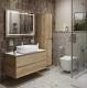 Тумба со столешницей и накладной раковиной Belbagno Kraft KRAFT100RNN-KEPBO-1084-SET 100 см светлое дерево