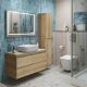 Тумба со столешницей и накладной раковиной Belbagno Kraft KRAFT100RNN-KEPMCO-1302-SET 100 см светлое дерево
