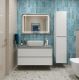 Тумба со столешницей и накладной раковиной Belbagno Kraft KRAFT100BO-KEPMGL-1302-SET 100 см белый матовый