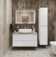 Тумба со столешницей и накладной раковиной Belbagno Kraft KRAFT100BO-KEPMCO-1084-SET 100 см белый матовый