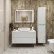 Тумба со столешницей и накладной раковиной Belbagno Kraft KRAFT100BO-KEPBO-1346-SET 100 см белый матовый