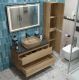 Тумба со столешницей и накладной раковиной Belbagno Kraft KRAFT100RNN-KEPMNO-1302-H316-SET 100 см светлое дерево