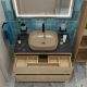 Тумба со столешницей и накладной раковиной Belbagno Kraft KRAFT100RNN-KEPMNO-1302-H316-SET 100 см светлое дерево
