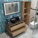 Тумба со столешницей и накладной раковиной Belbagno Kraft KRAFT100RNN-KEPMNO-1302-H301-SET 100 см светлое дерево