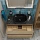 Тумба со столешницей и накладной раковиной Belbagno Kraft KRAFT100RNN-KEPMNO-1302-H301-SET 100 см светлое дерево