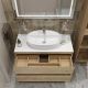 Тумба со столешницей и накладной раковиной Belbagno Kraft KRAFT100RNN-KEPBO-1346-SET 100 см светлое дерево