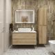 Тумба со столешницей и накладной раковиной Belbagno Kraft KRAFT100RNN-KEPBO-1346-SET 100 см светлое дерево