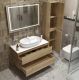 Тумба со столешницей и накладной раковиной Belbagno Kraft KRAFT100RNN-KEPBO-1346-SET 100 см светлое дерево