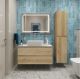 Тумба со столешницей и накладной раковиной Belbagno Kraft KRAFT100RNN-KEPBO-1302-SET 100 см светлое дерево