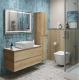 Тумба со столешницей и накладной раковиной Belbagno Kraft KRAFT100RNN-KEPBO-1302-SET 100 см светлое дерево