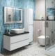Тумба со столешницей и накладной раковиной Belbagno Kraft KRAFT100BO-KEPMNO-1302-SET 100 см белый матовый
