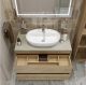 Тумба со столешницей и накладной раковиной Belbagno Kraft KRAFT100RNN-KEPMCO-1346-SET 100 см светлое дерево