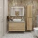 Тумба со столешницей и накладной раковиной Belbagno Kraft KRAFT100RNN-KEPMCO-1346-SET 100 см светлое дерево