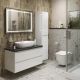 Тумба со столешницей и накладной раковиной Belbagno Kraft KRAFT100BO-KEPMNO-1346-SET 100 см белый матовый