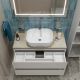 Тумба со столешницей и накладной раковиной Belbagno Kraft KRAFT100BO-KEPMCO-1302-SET 100 см белый матовый