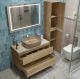 Тумба со столешницей и накладной раковиной Belbagno Kraft KRAFT100RNN-KEPMCO-1302H316-SET 100 см светлое дерево
