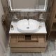 Тумба со столешницей и накладной раковиной Belbagno Kraft KRAFT100RT-KEPBO-1084-SET 100 см дуб табак