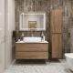 Тумба со столешницей и накладной раковиной Belbagno Kraft KRAFT100RT-KEPBO-1084-SET 100 см дуб табак