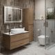Тумба со столешницей и накладной раковиной Belbagno Kraft KRAFT100RT-KEPBO-1084-SET 100 см дуб табак