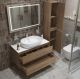 Тумба со столешницей и накладной раковиной Belbagno Kraft KRAFT100RT-KEPBO-1084-SET 100 см дуб табак
