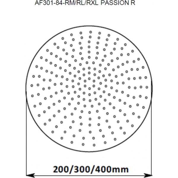 Верхний душ Aquanet Passion AF301-84-RM 242978 20 см хром
