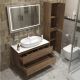 Тумба со столешницей и накладной раковиной Belbagno Kraft KRAFT100RT-KEPBO-1346-SET 100 см дуб табак